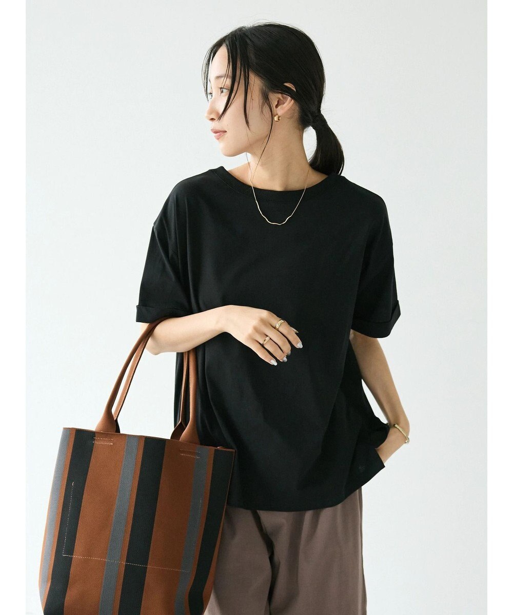 CRAFT STANDARD BOUTIQUE 接触冷感/抗菌防臭/ 前後2WAY半袖スクエアネックTee 