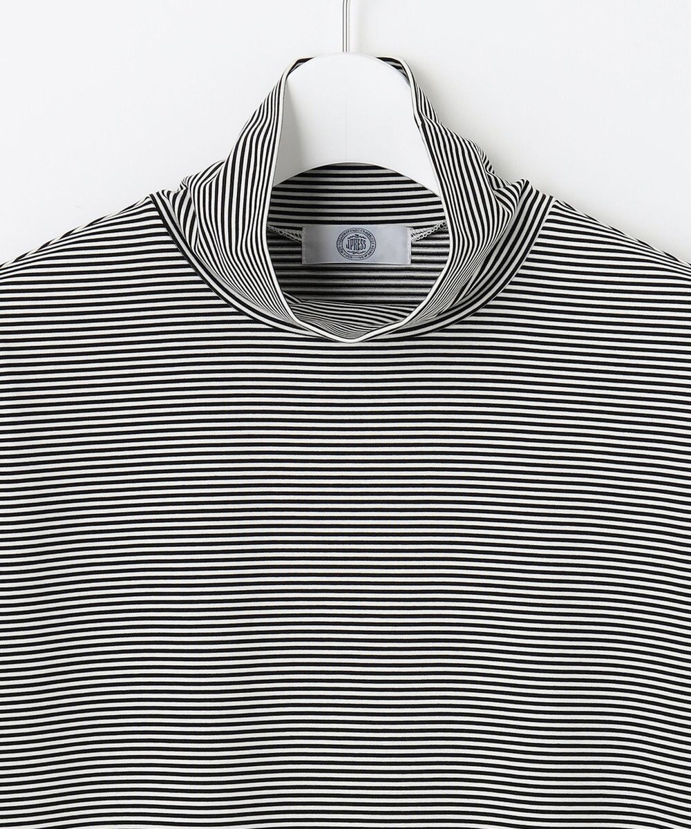 J.PRESS LADIES タートルジャージー ボーダー カットソー 