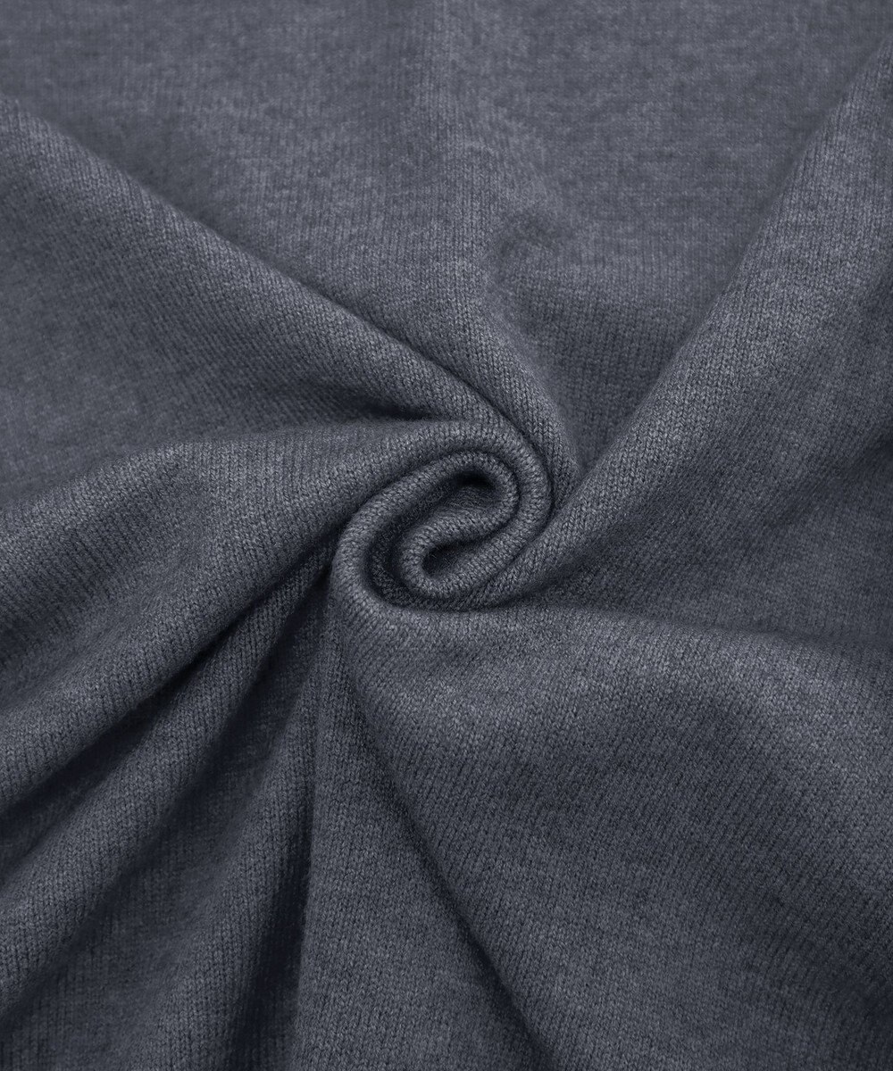 Tiaclasse 【洗える】Vネックリブニットチュニック 