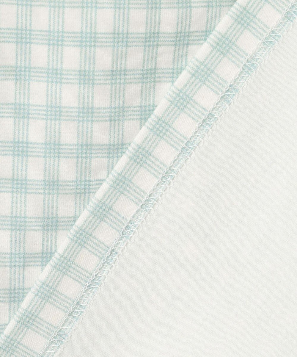 組曲 KIDS 【150-160㎝】シャーリングチェック トップス 