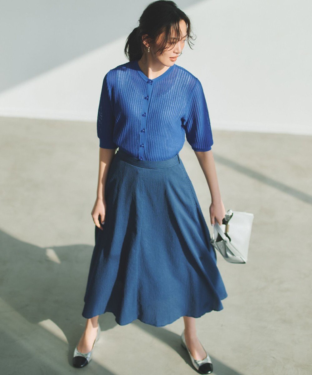 組曲 L 【先行予約】サッカーギンガムチェック フレアスカート 