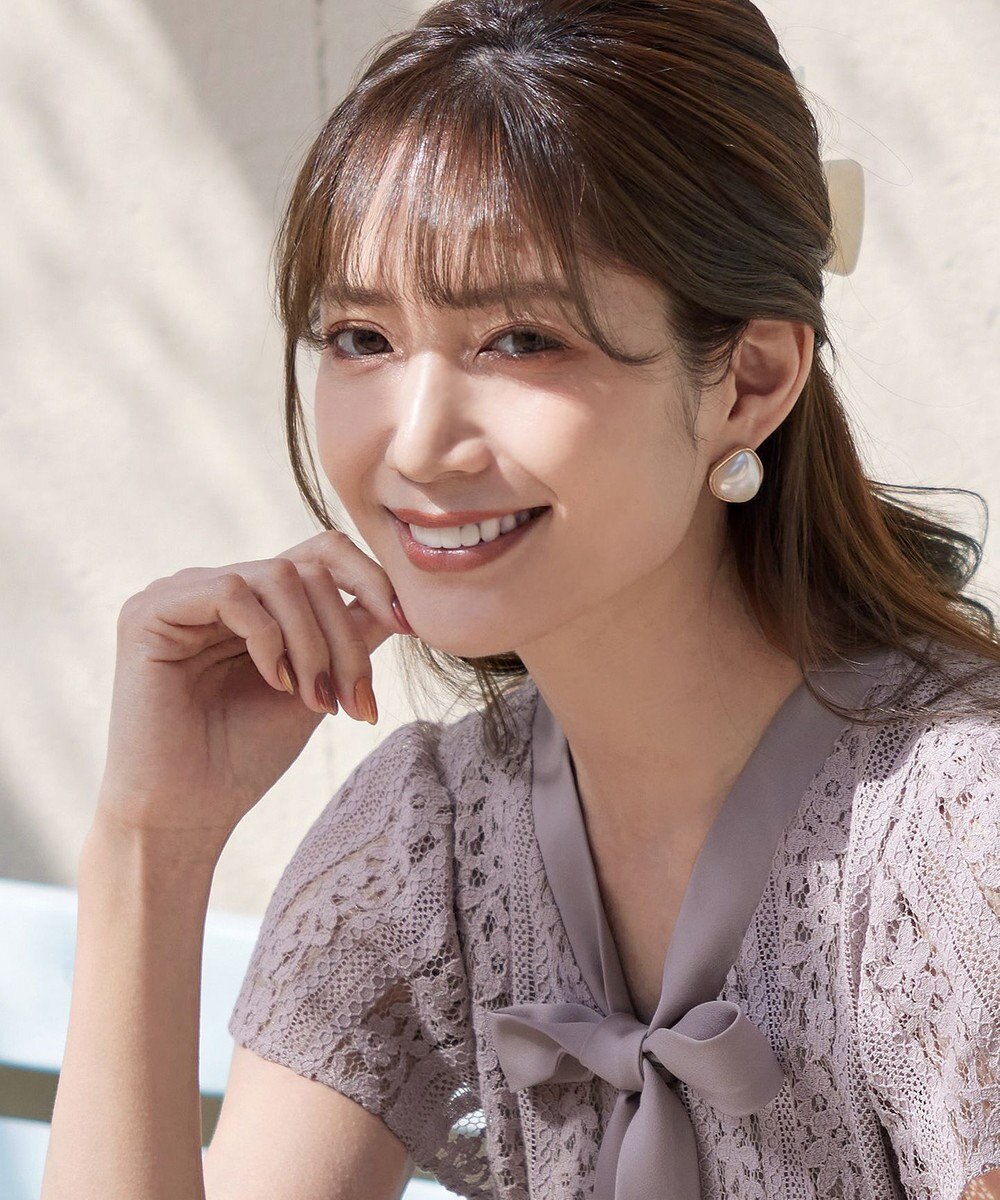 Tiaclasse 縁ありパールピアス 