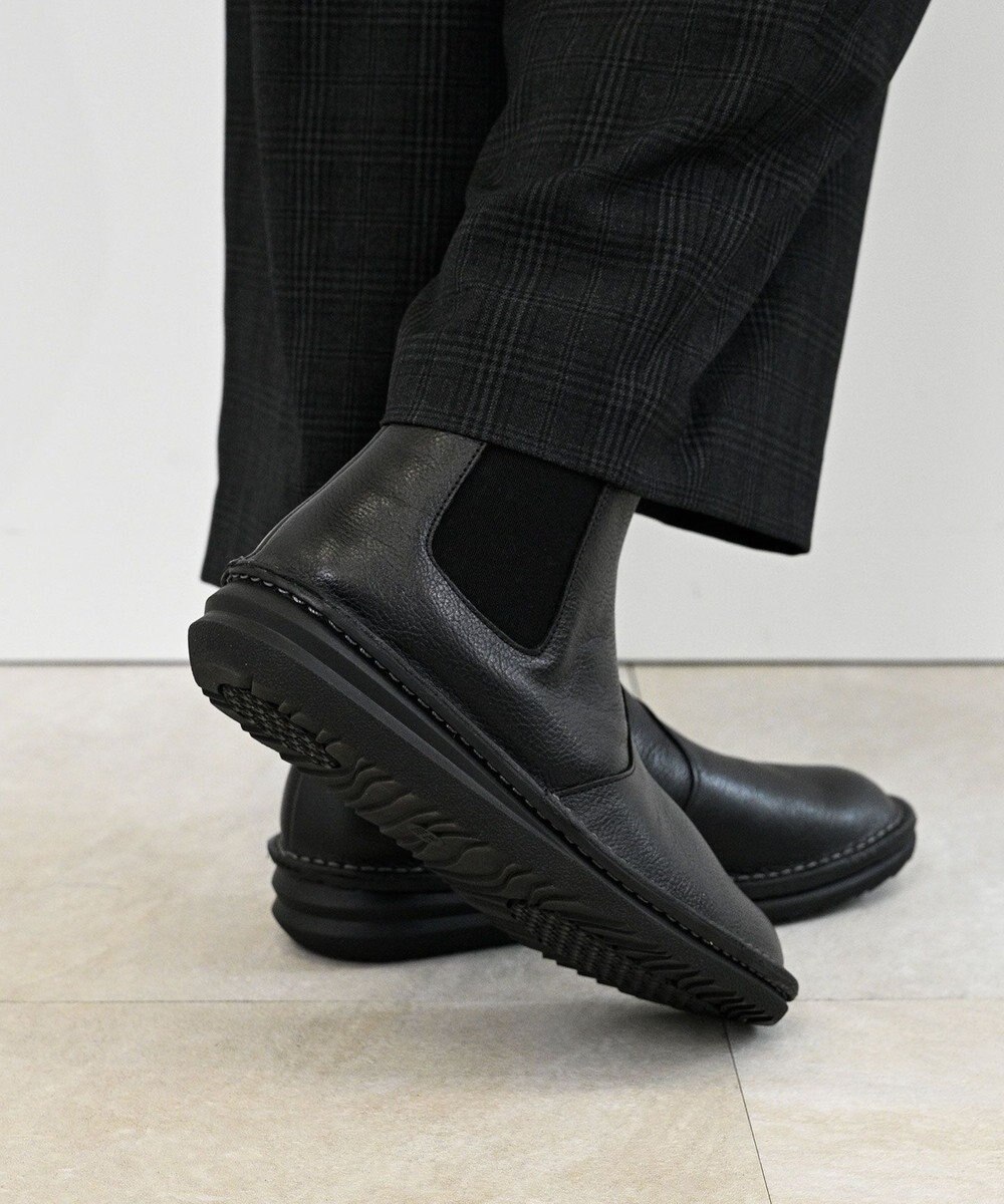 Pointer 本革軽量サイドゴアステッチショートブーツ 