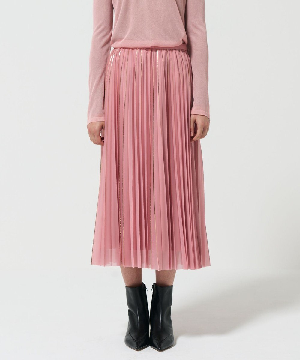 GRACE CONTINENTAL フォイルラインプリーツスカート 