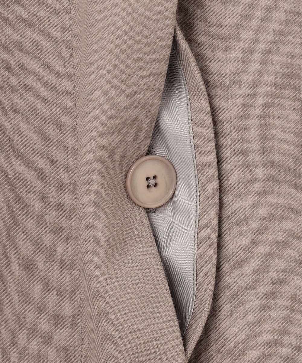 自由区 S ライトウールダブルクロススタンドカラー ジャケット 