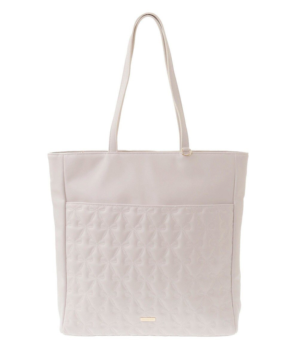 Maison de FLEUR リボンキルティングキャリーオントート 