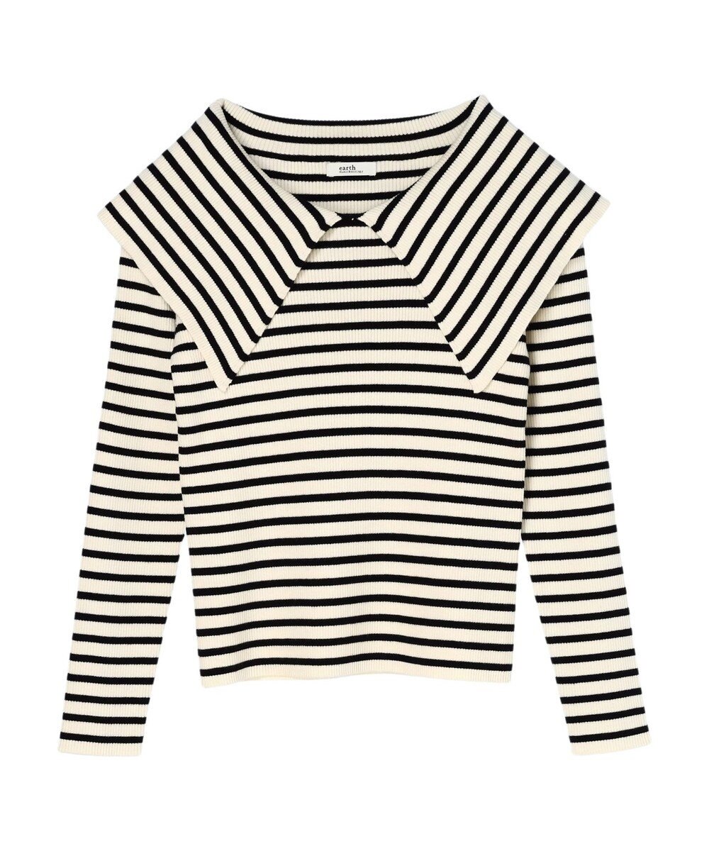 earth music&ecology ＢＩＧカラーニットプルオーバー 