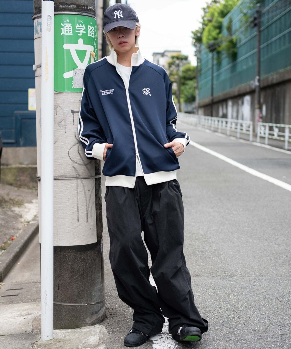 WEGO 【ユニセックスITEM/MLサイズ展開】ラグランライントラックジャケット 