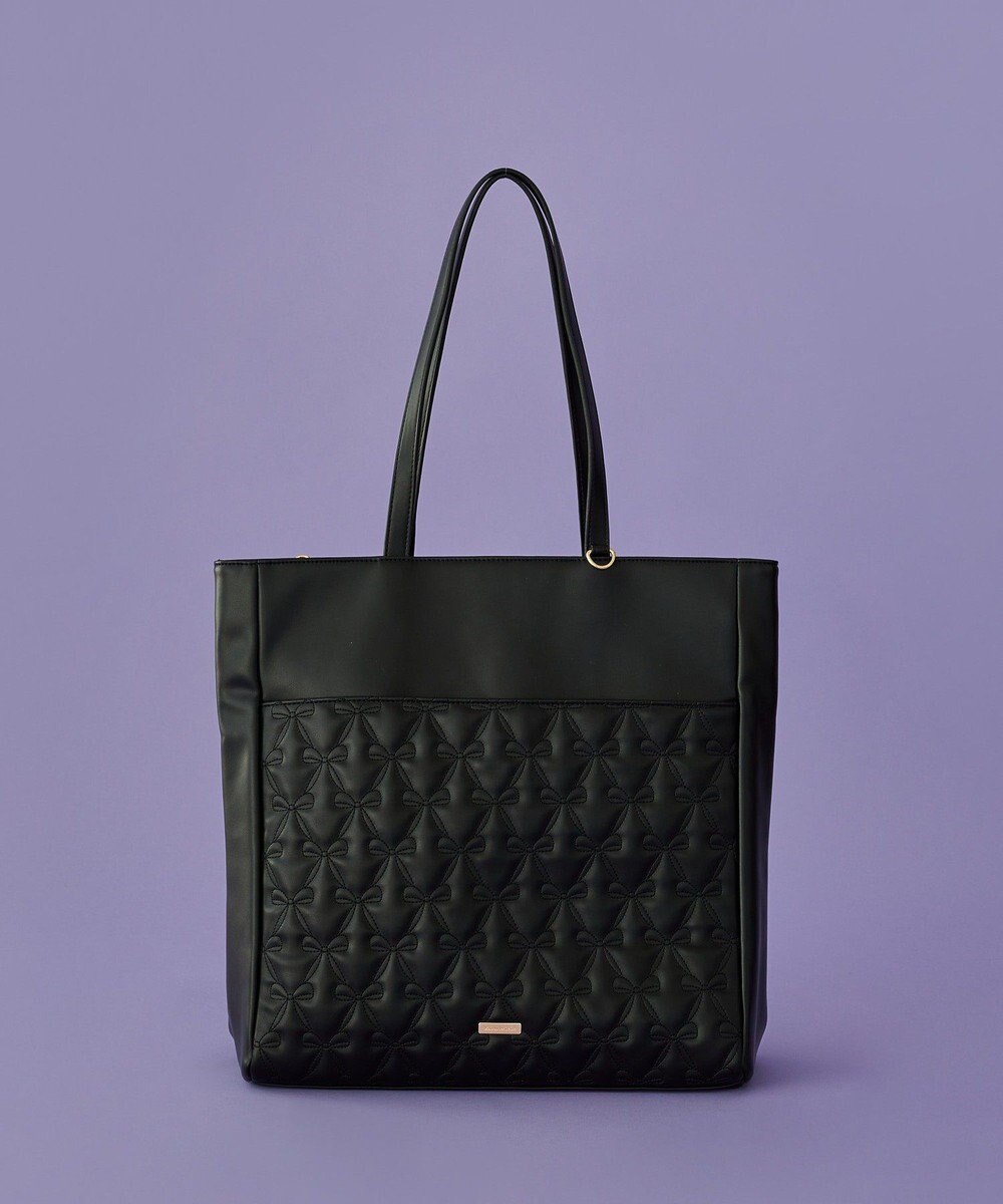 Maison de FLEUR リボンキルティングキャリーオントート 