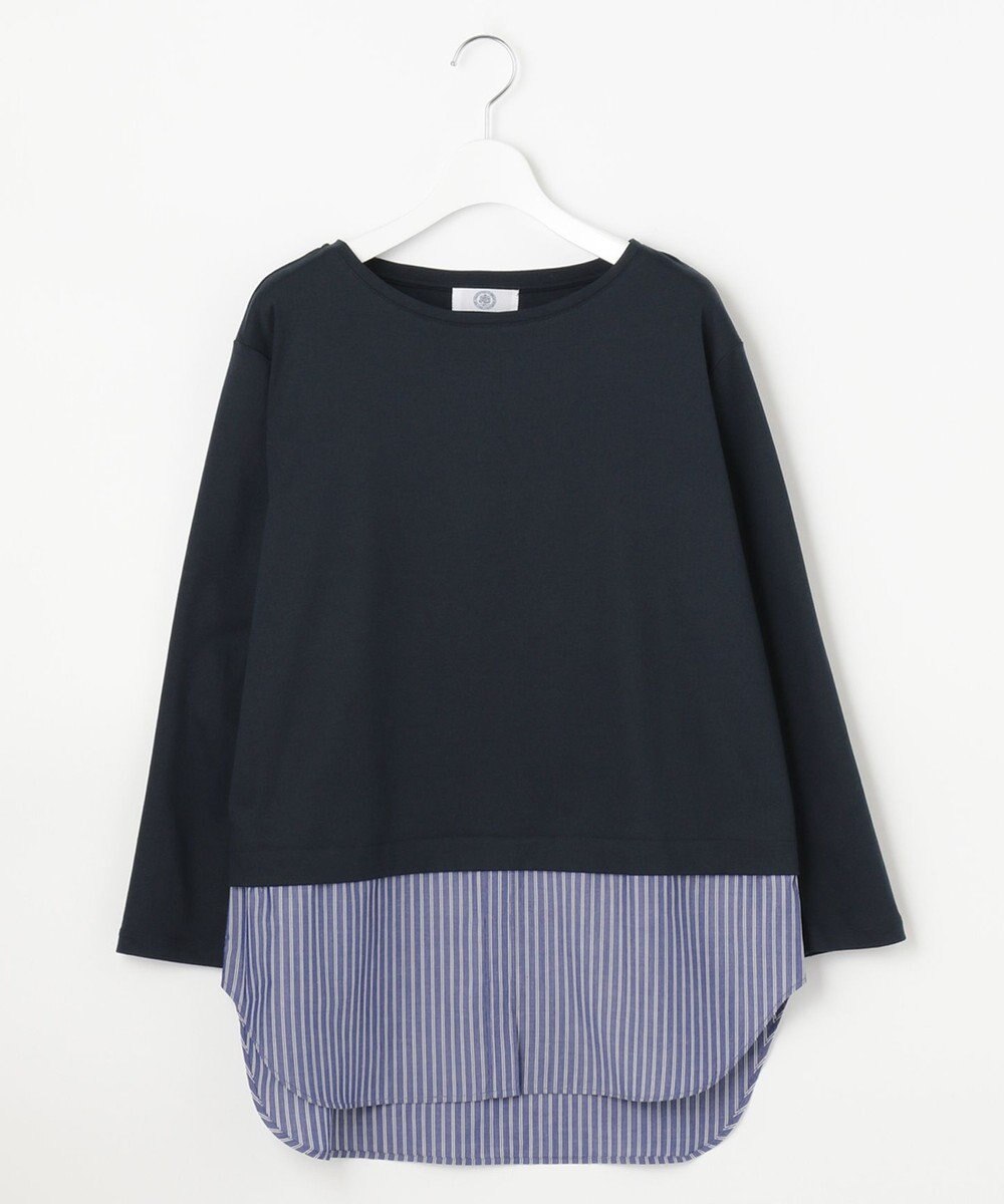 J.PRESS LADIES 【接触冷感・UVケア】レイヤードジャージー カットソー 