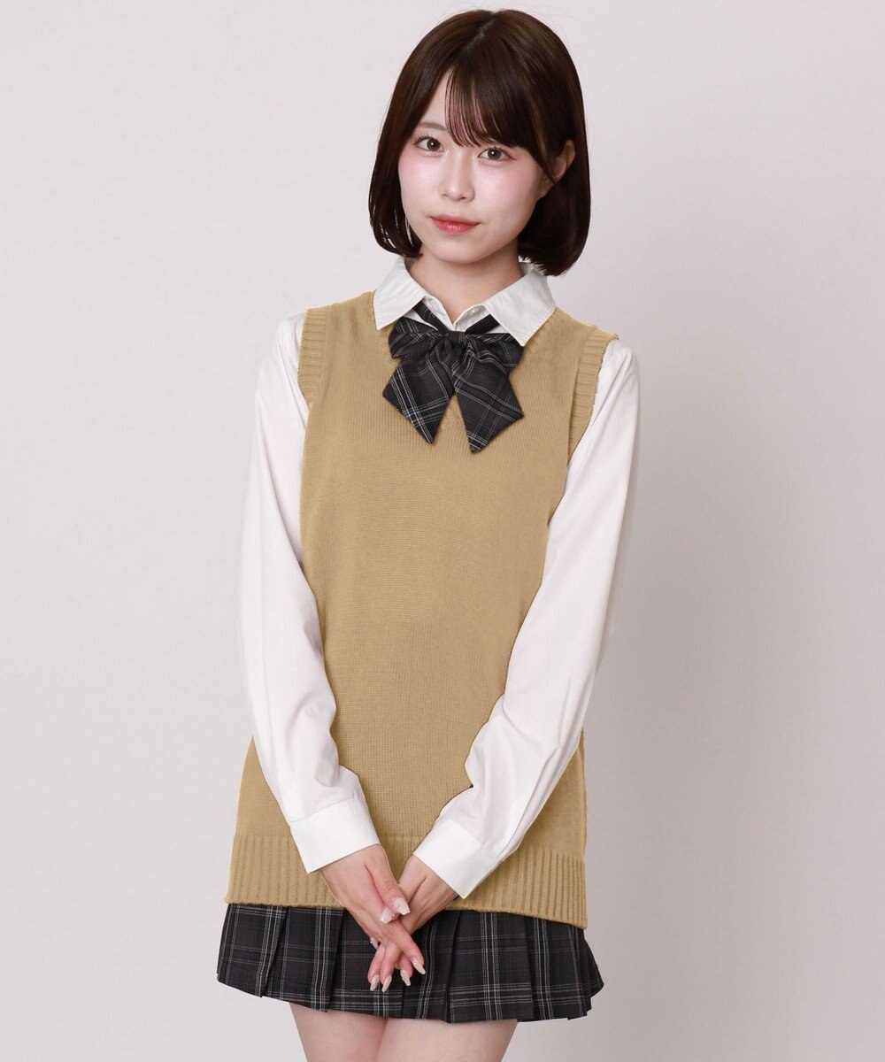 WEGO 【SCHOOLITEM】ベーシックニットベスト 