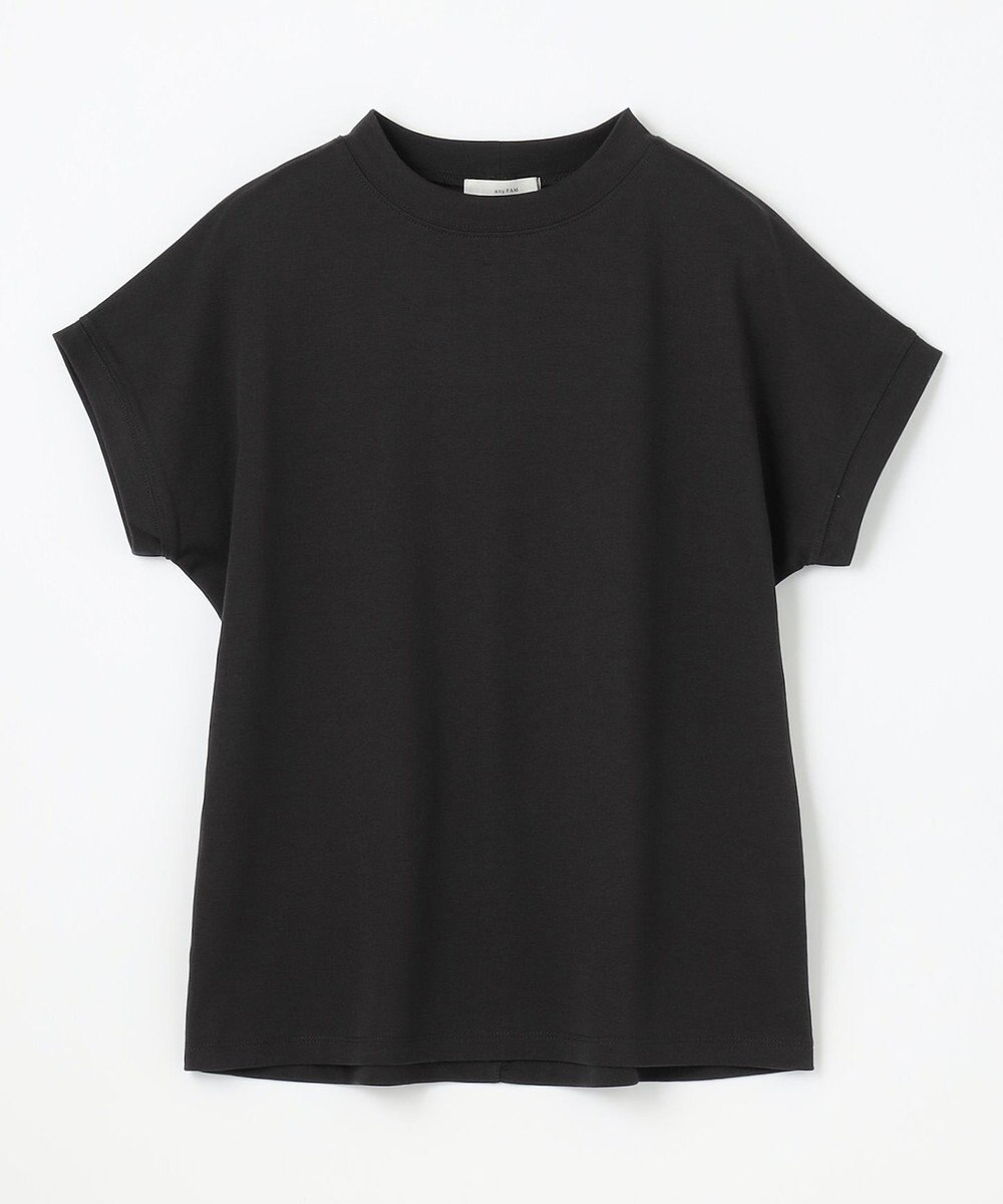 ANY 【UVケア/接触冷感】モックネックフレンチスリーブＴシャツ 