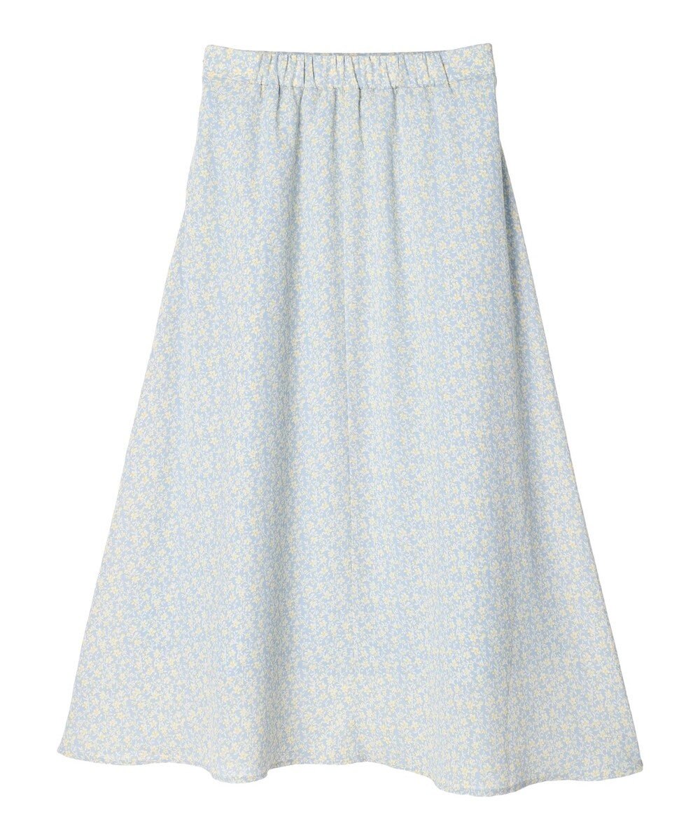 earth music&ecology フラワープリントフレアスカート 