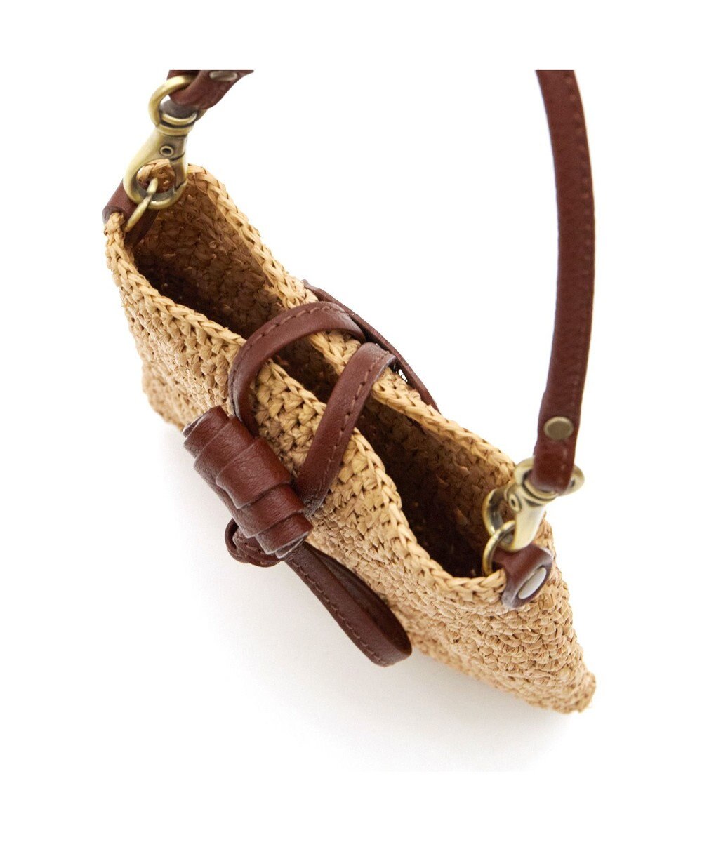 IBIZA ラフィア　スマートフォンポシェット 