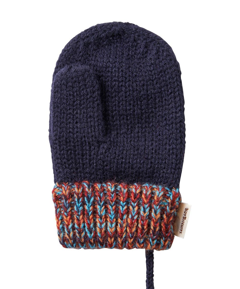 MIKI HOUSE HOT BISCUITS 【1-5歳】 編みモチーフ付き ミトン（手袋） 