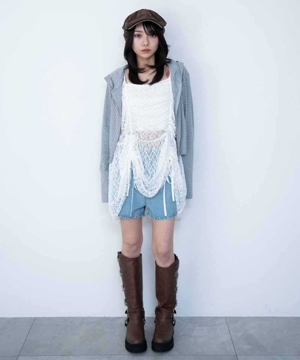 WEGO ドロストデザインキャミワンピース 