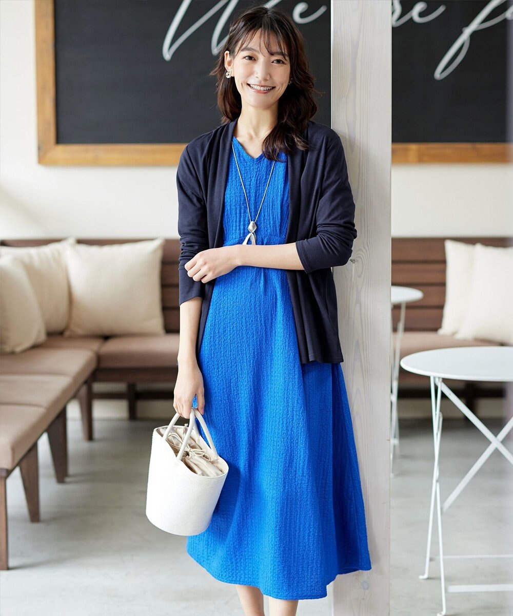 Tiaclasse 【新色追加・UVケア・接触冷感】“やみつき”着ながしロングカットソーカーデ 