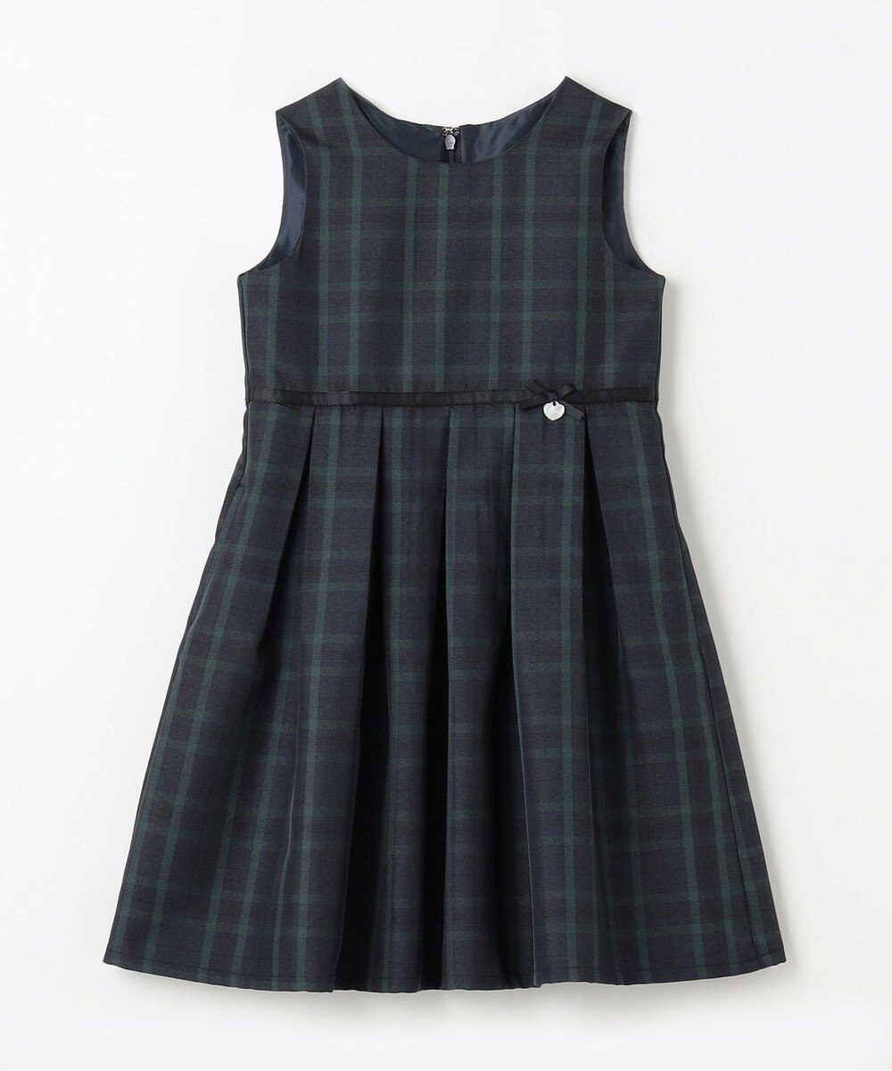 ANY KIDS チェックジャンパースカート 