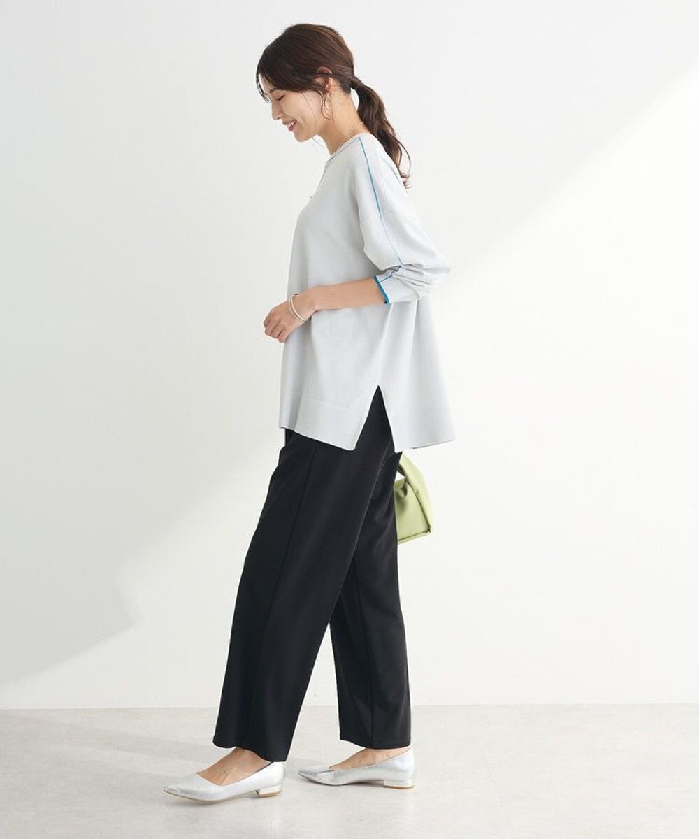 Green Parks アンチピリングライン入りニットプルオーバー 