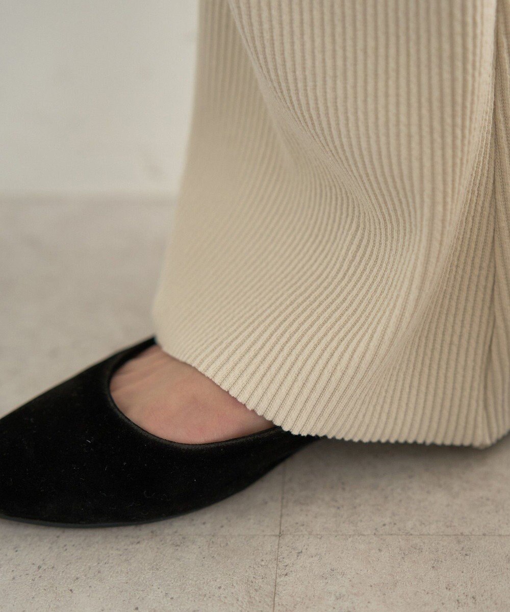 earth music&ecology セルフカットテレコフレアパンツ 