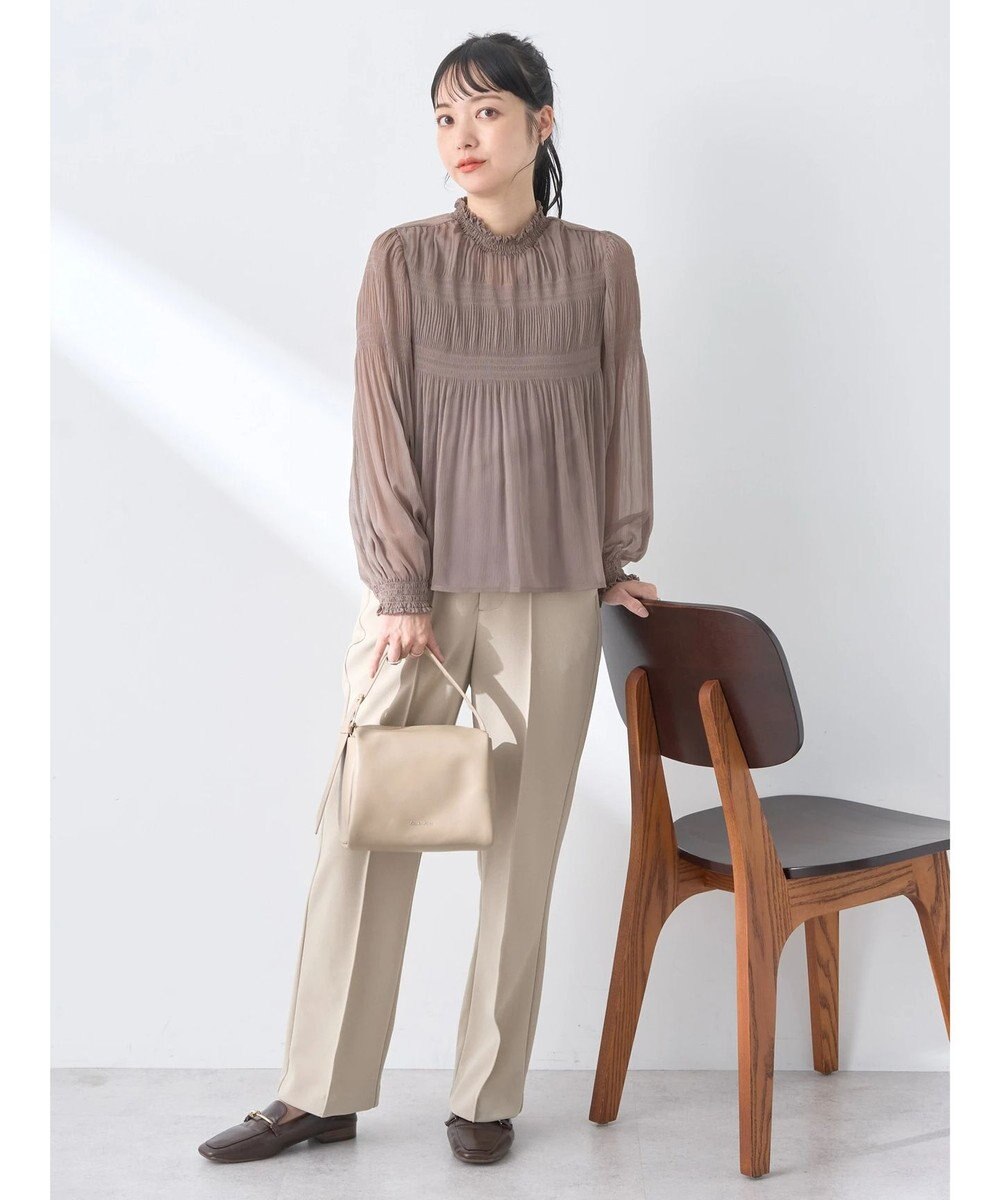 earth music&ecology マジョリカプリーツシアープルオーバー 