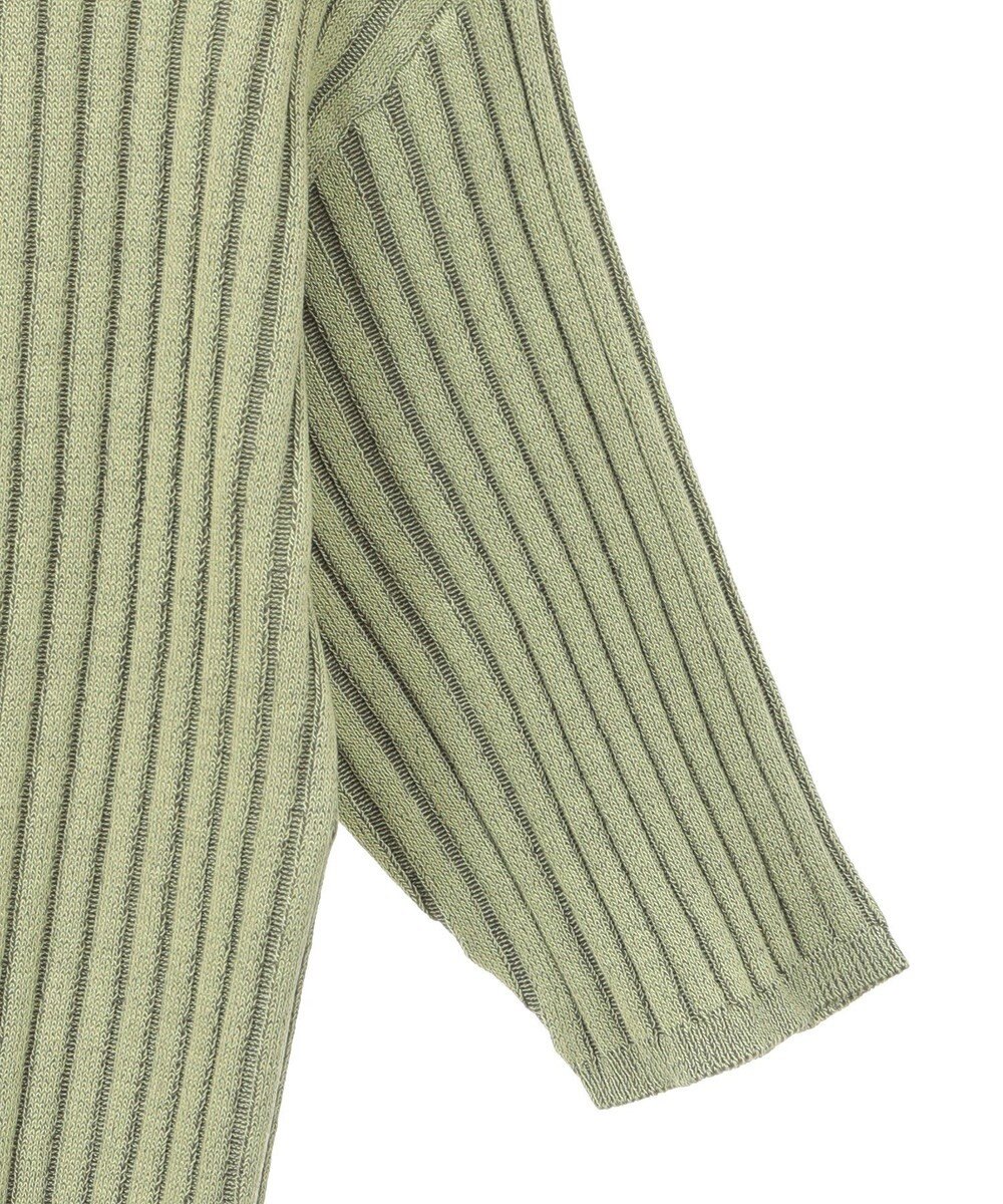 Green Parks 配色リブニットプルオーバー 