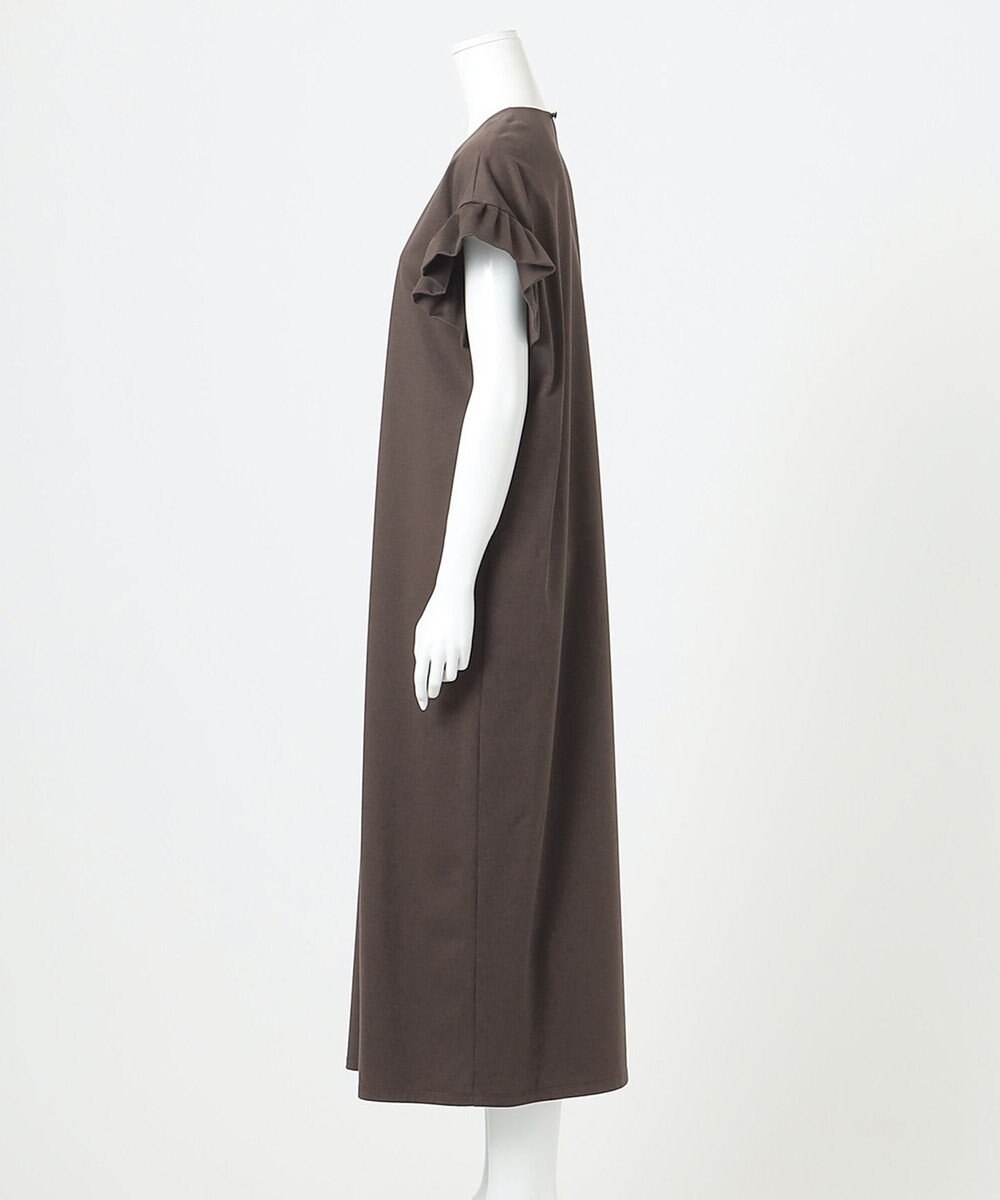 23区 【R(アール)】プレミアムコットンジャージー フリルスリーブ ワンピース 