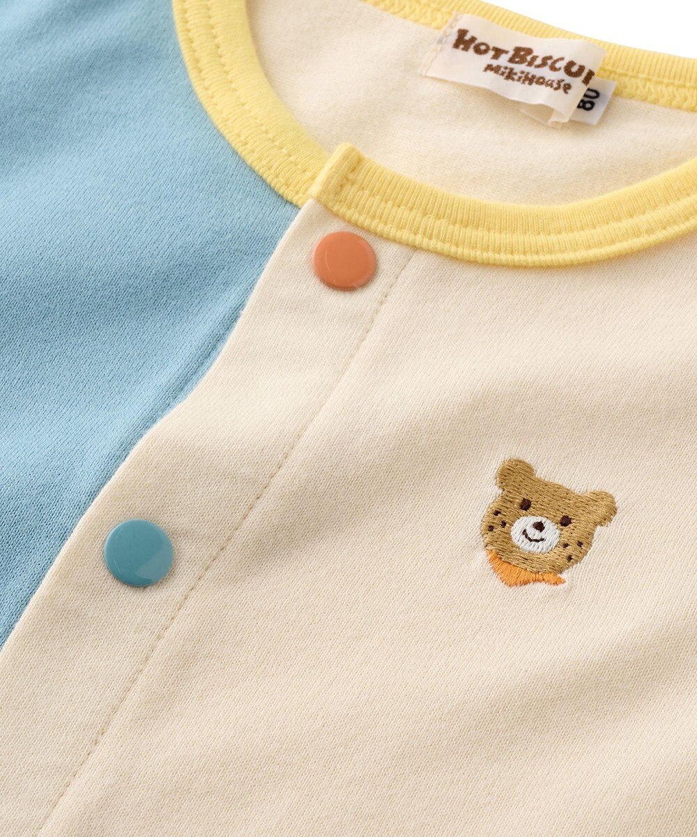 MIKI HOUSE HOT BISCUITS 【80-120cm】【Everyday Series】天竺素材 ワンポイントカーディガン 