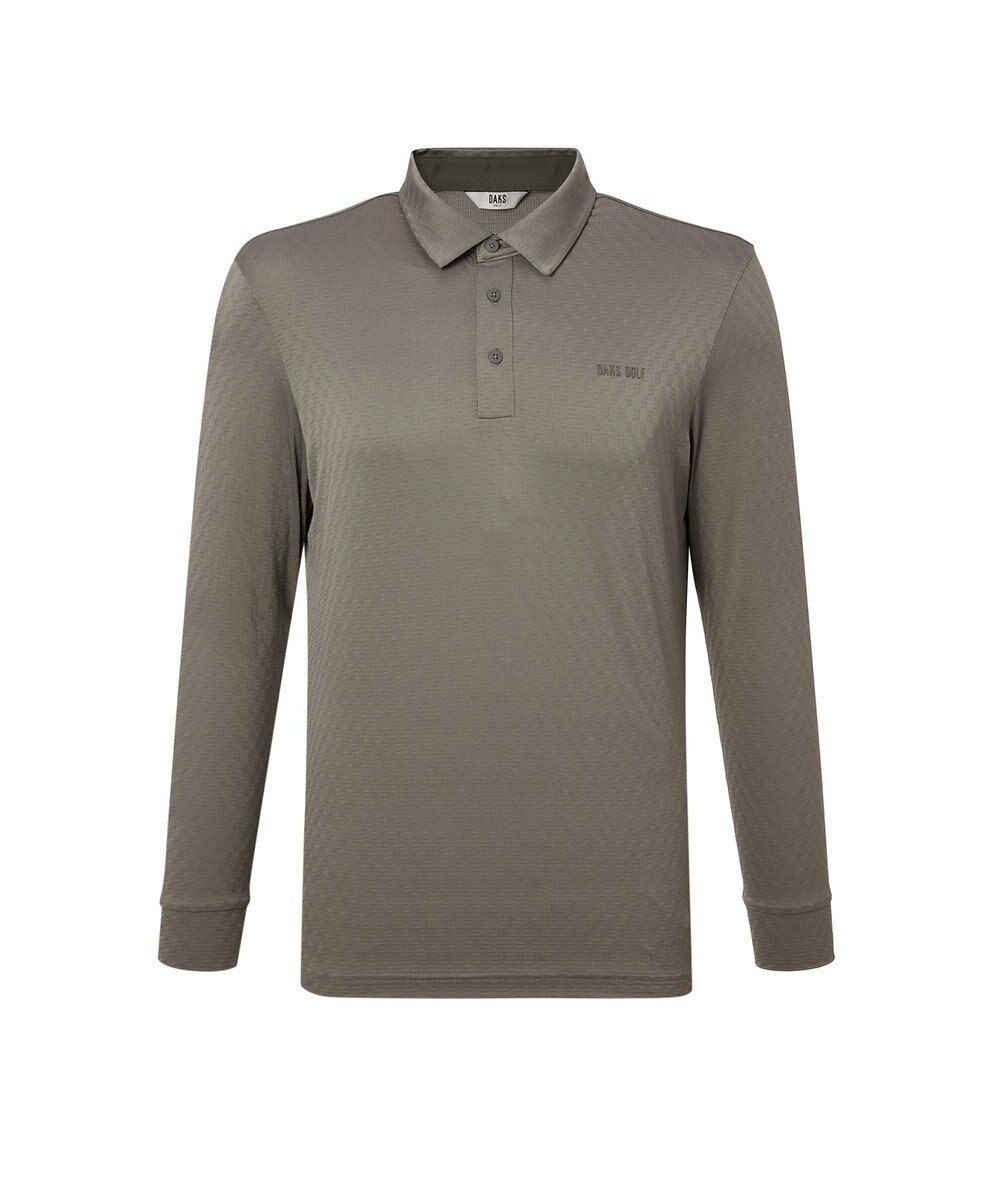 DAKS 【DAKS GOLF】冷感テクスチャ長袖ポロ 