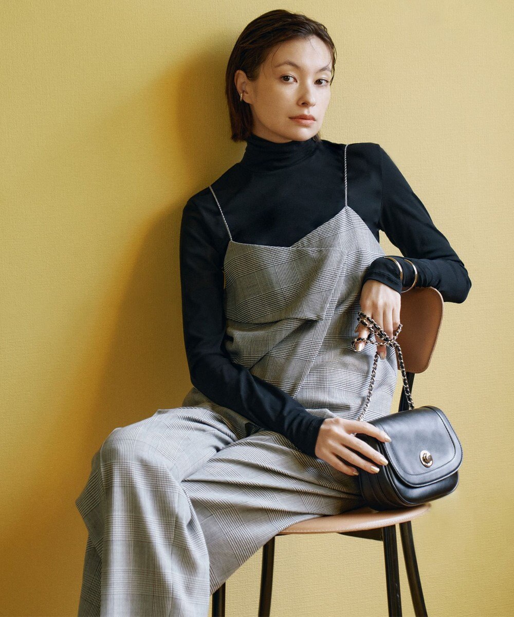 ICB L 【洗える】ウール2WAYストレッチ キャミソールブラウス 