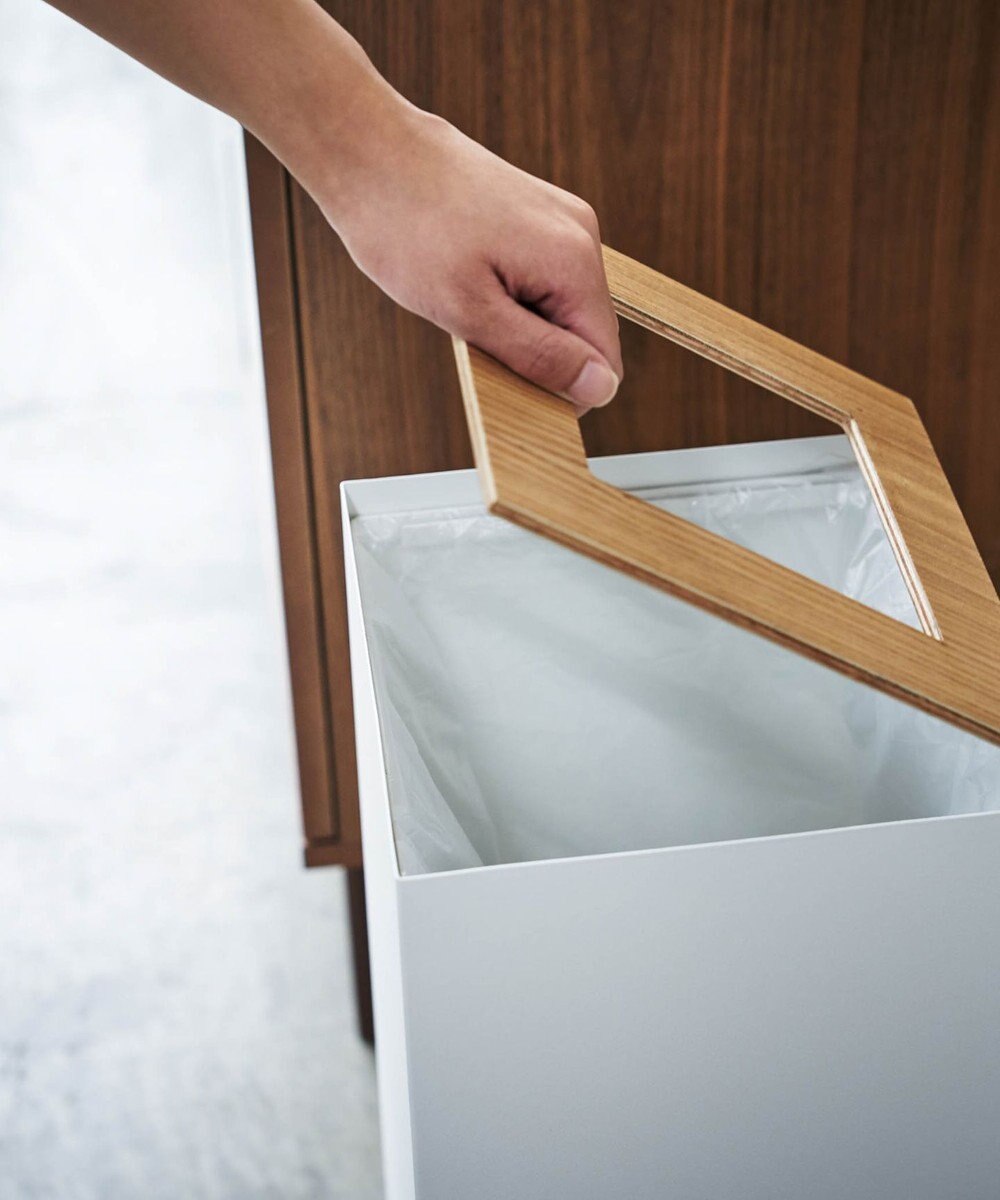 tower トラッシュカン リン 角型ロング ナチュラル 