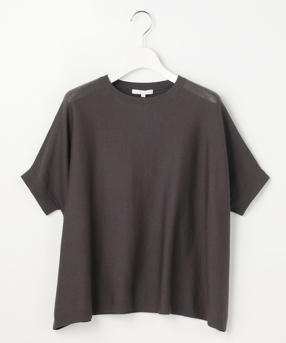 自由区 ドライシアーファインゲージプルオーバー ニット 