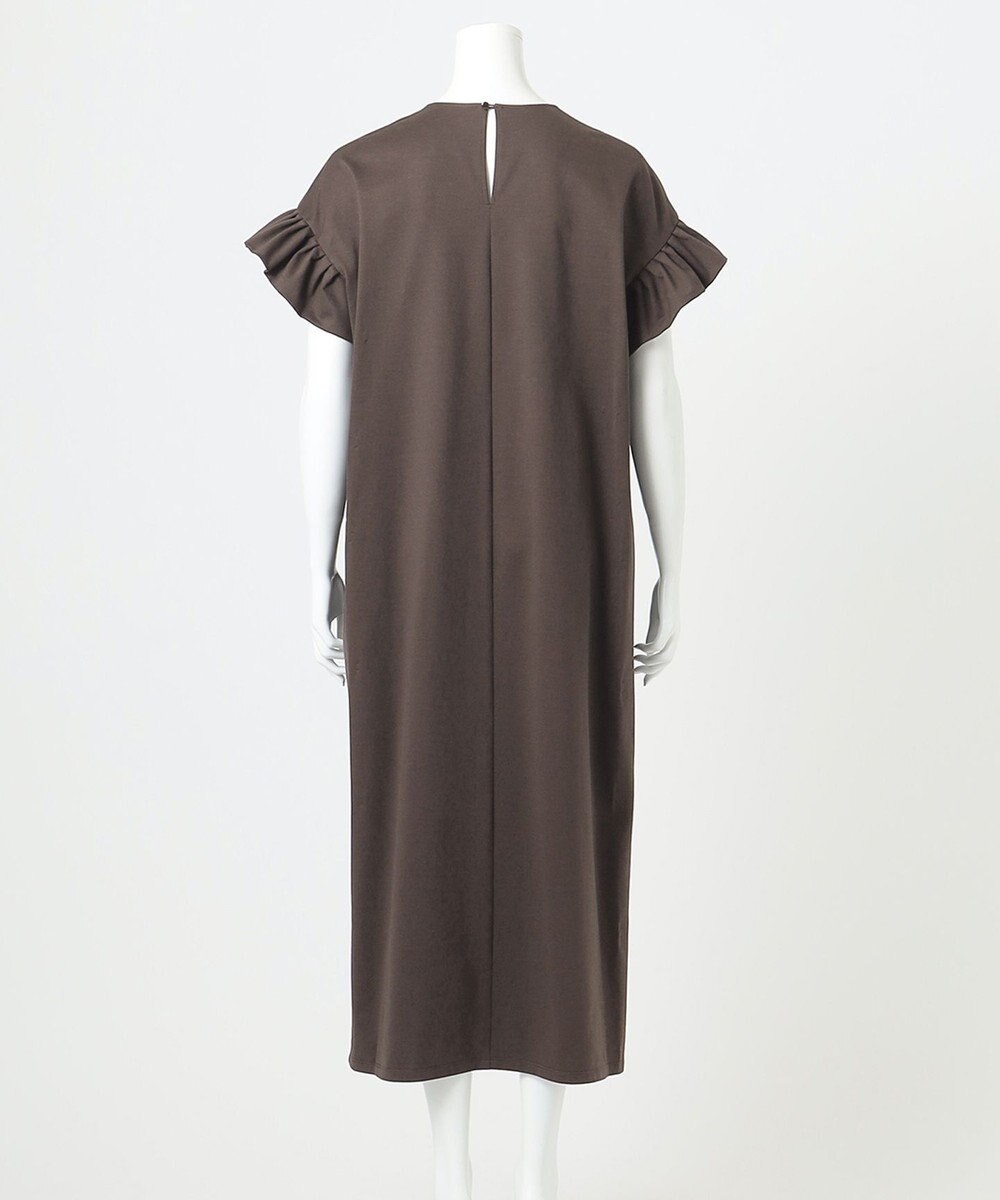 23区 【R(アール)】プレミアムコットンジャージー フリルスリーブ ワンピース 