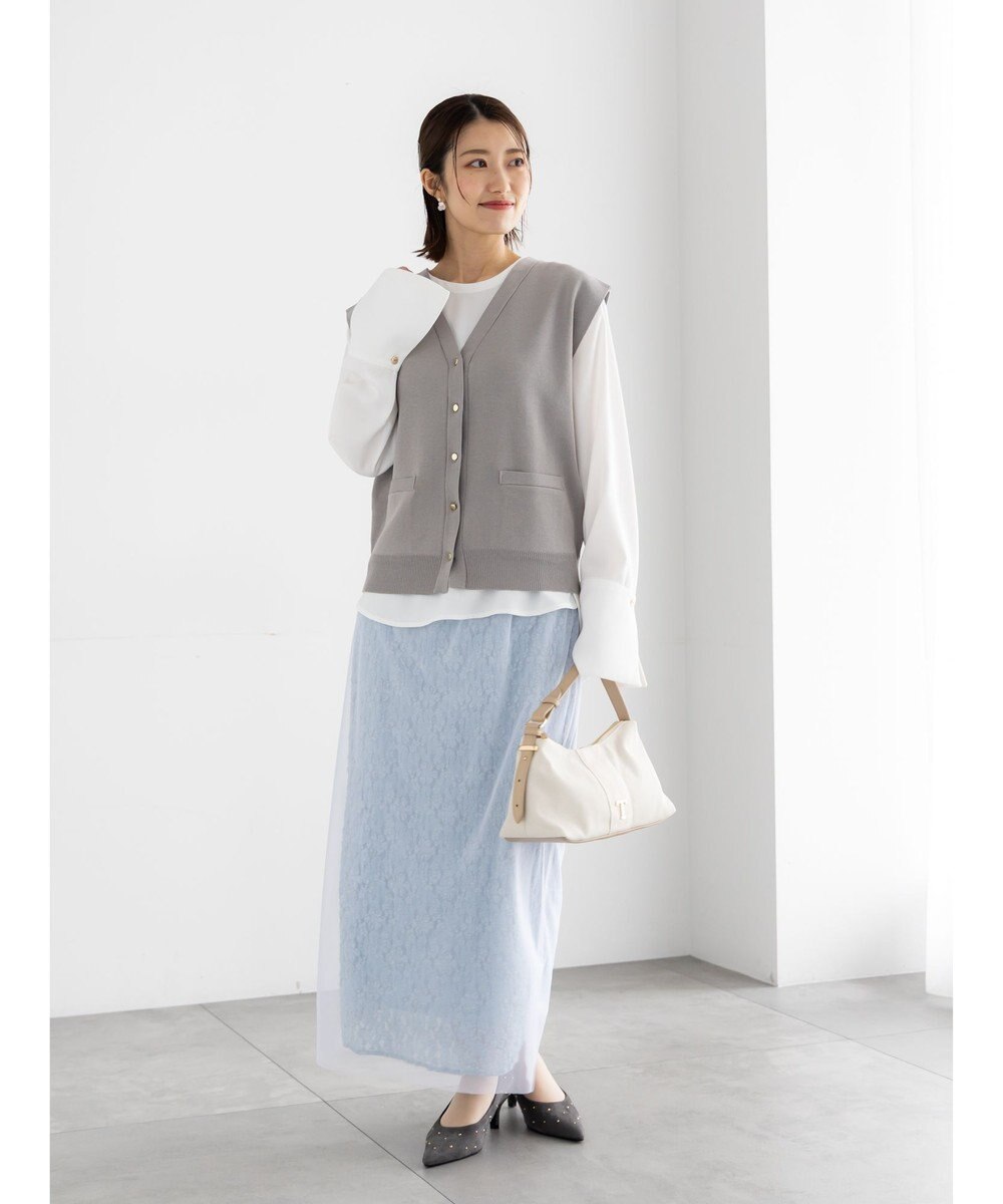 Te chichi 総針ポケット付きVネックベスト《2026 spring catalog item》 