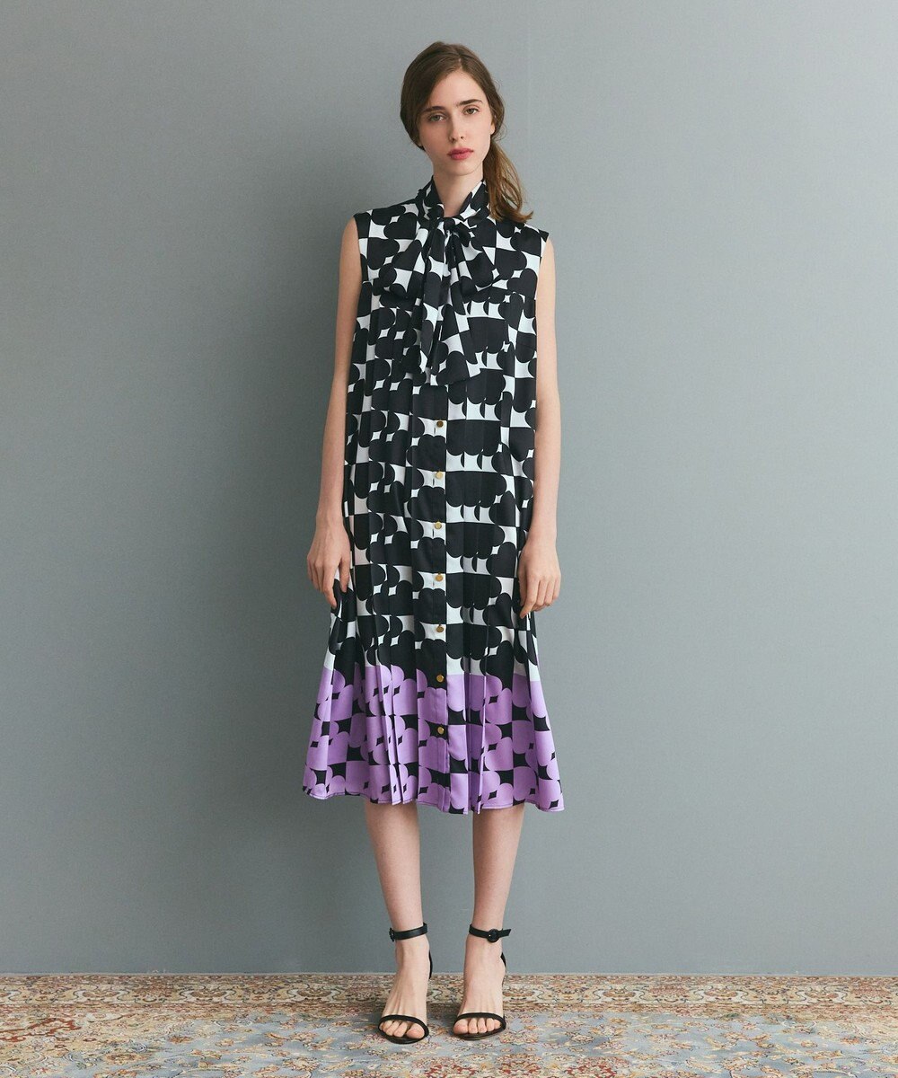 GRACE CONTINENTAL ハートラインボウタイワンピース 