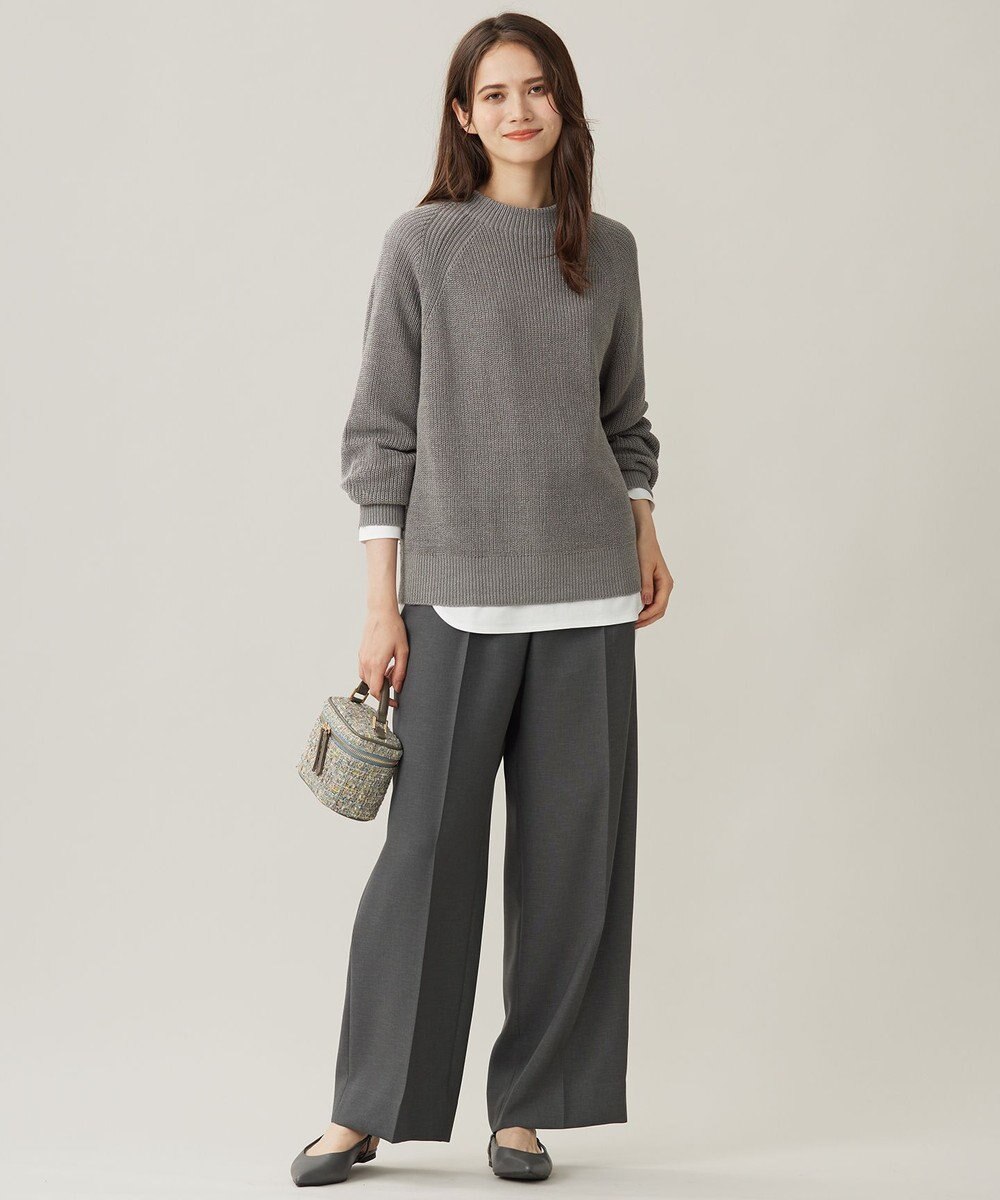 自由区 L 【WEB限定・洗える】ハイカウントインナー カットソー 