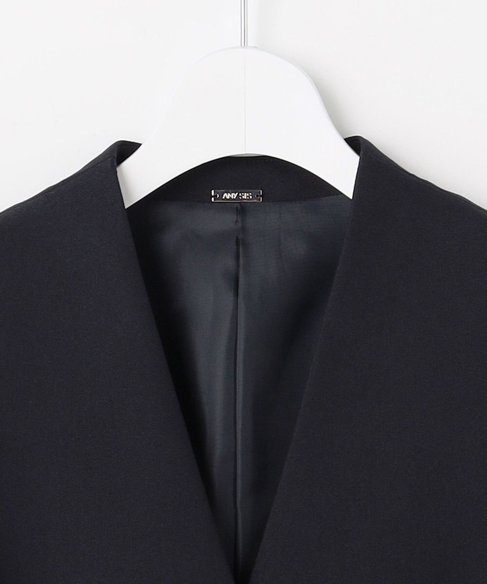 ANY SIS S 褒めらレディストレッチ カラーレス ジャケット 