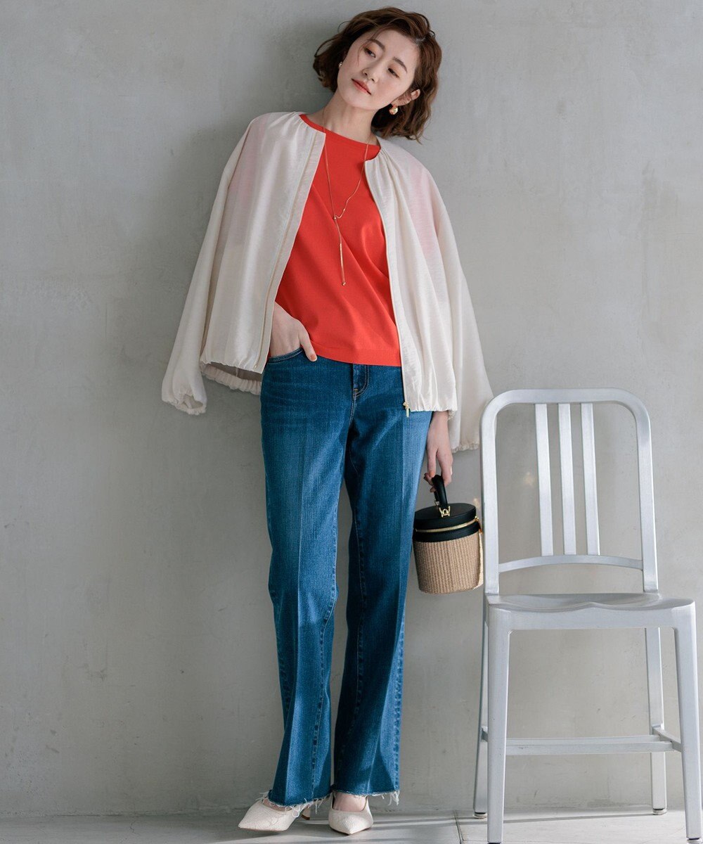 23区 L 【新色追加/VERY5月号掲載】レーヨンポリエステルストレッチ プルオーバー ニット 