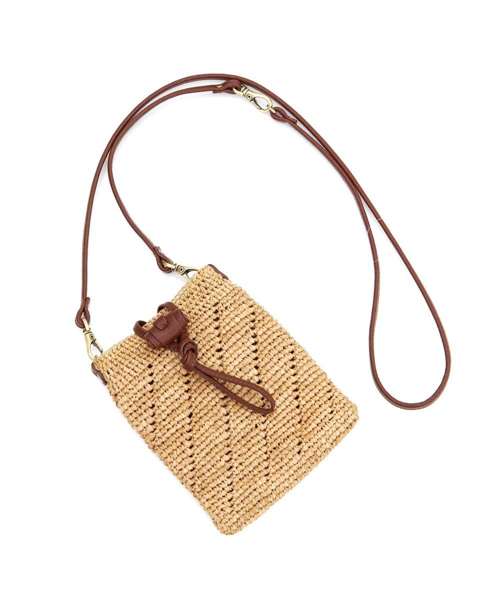 IBIZA ラフィア　スマートフォンポシェット 