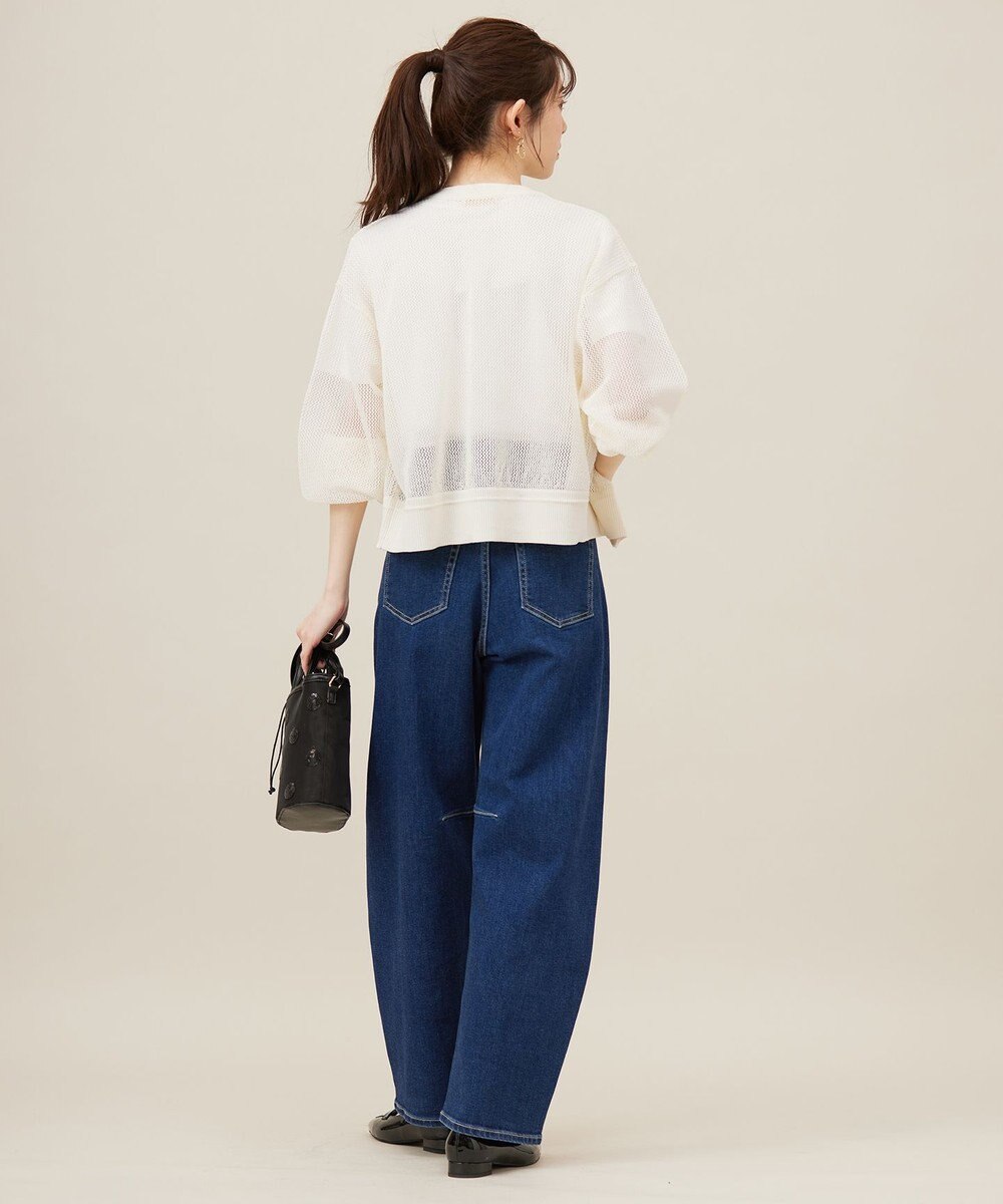 ANY SIS L 【洗える】メッシュニット ブルゾン 