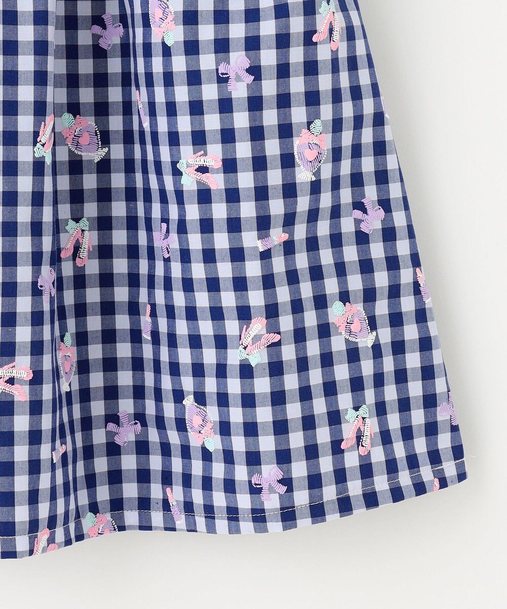 ANY KIDS ギンガム 発泡プリント スカート 