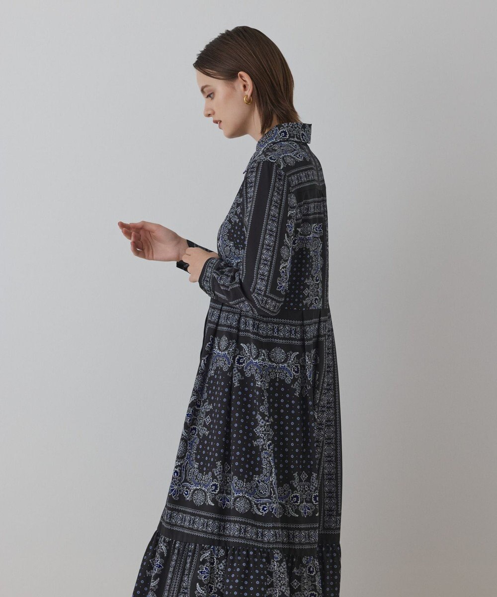 GRACE CONTINENTAL バンダナプリントシャツワンピース 