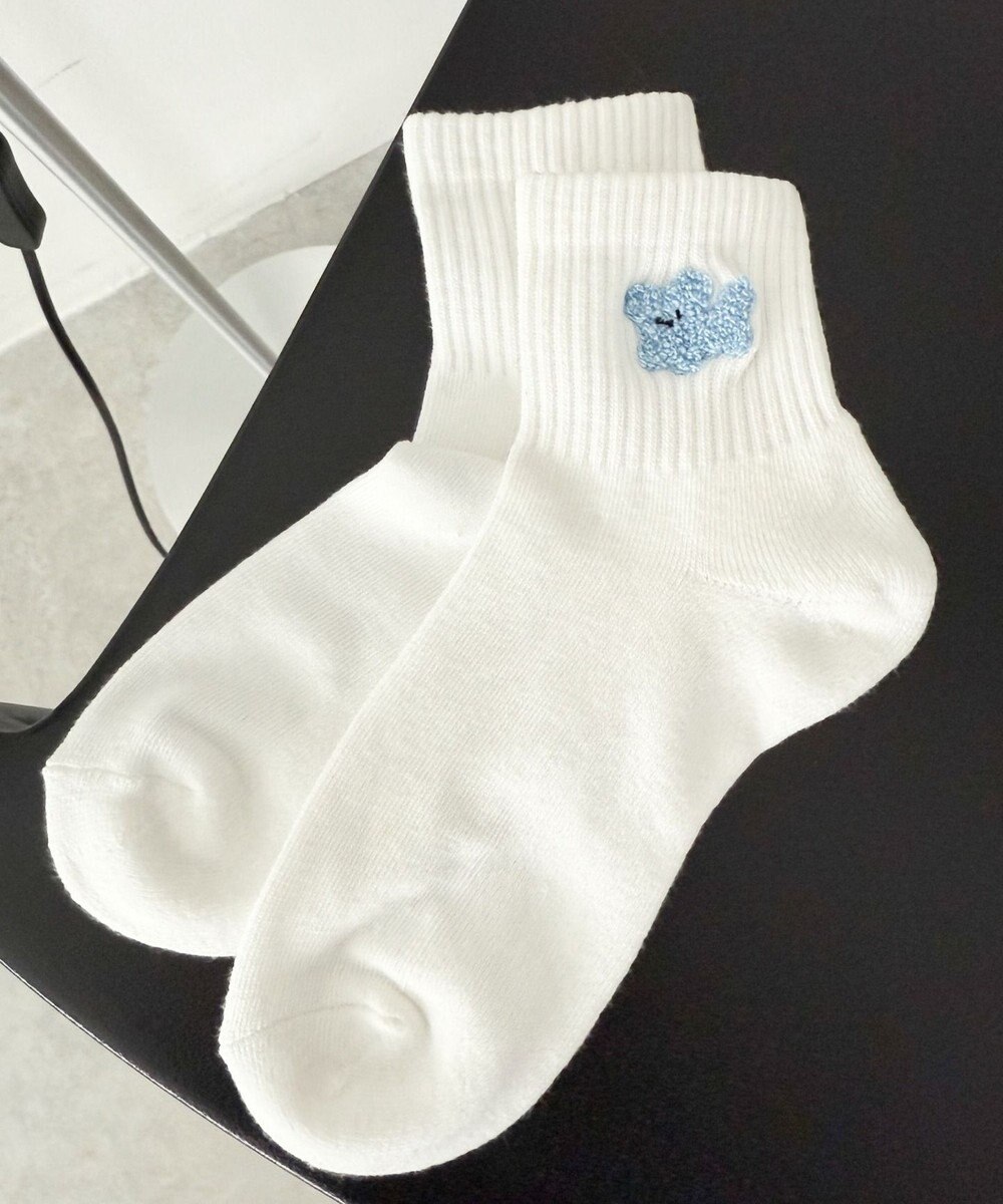 WEGO モコモコアニマルアンクルパイルソックス 