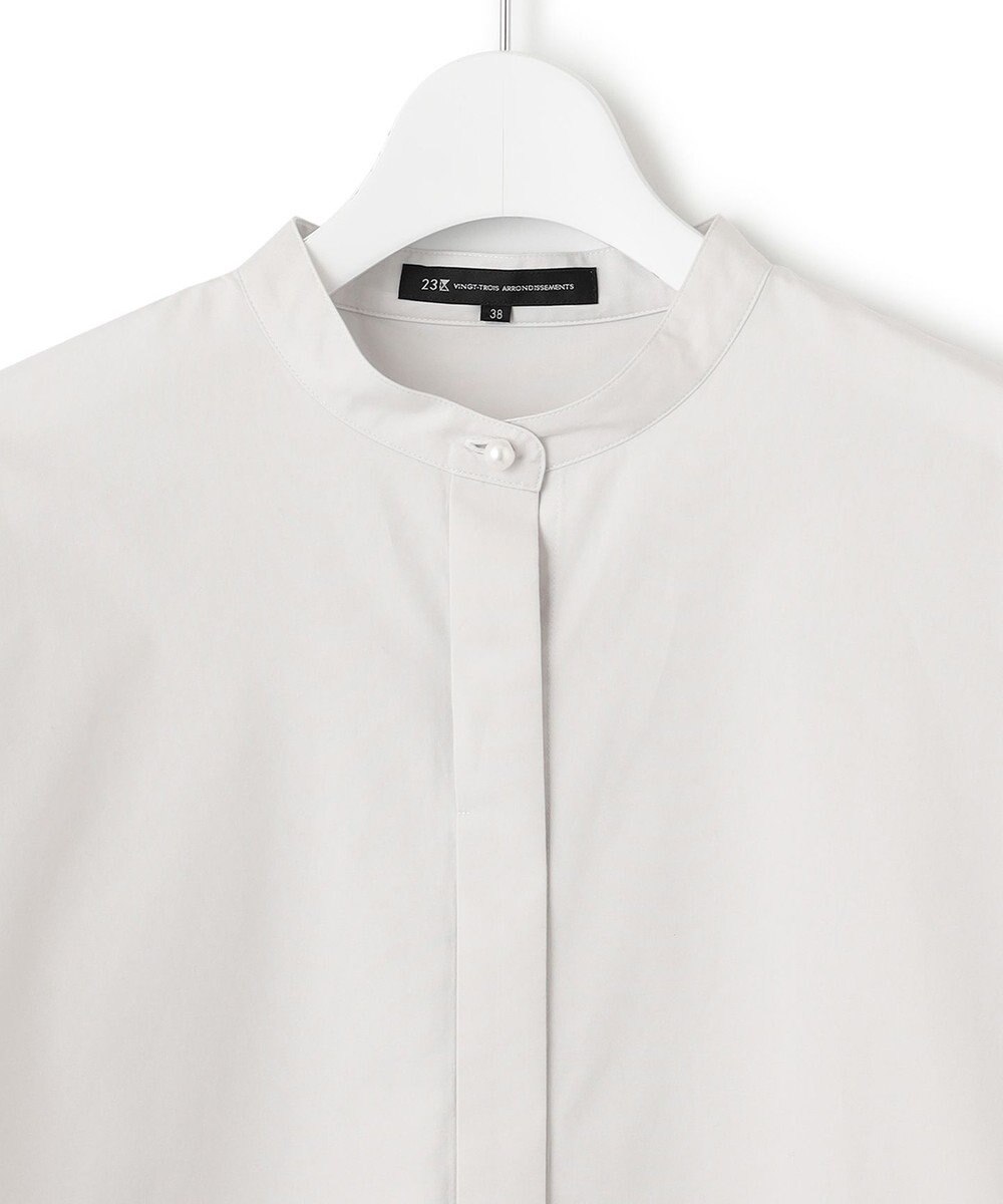 23区 S 【洗える】CANCLINI ボリュームスリーブ シャツ 