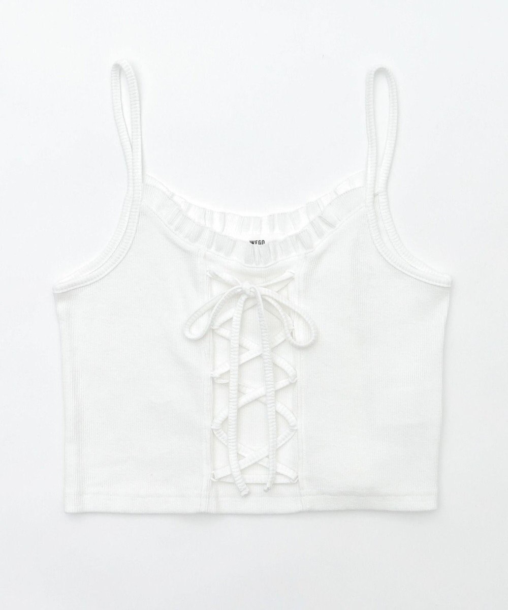 WEGO レースアップデザインキャミ 