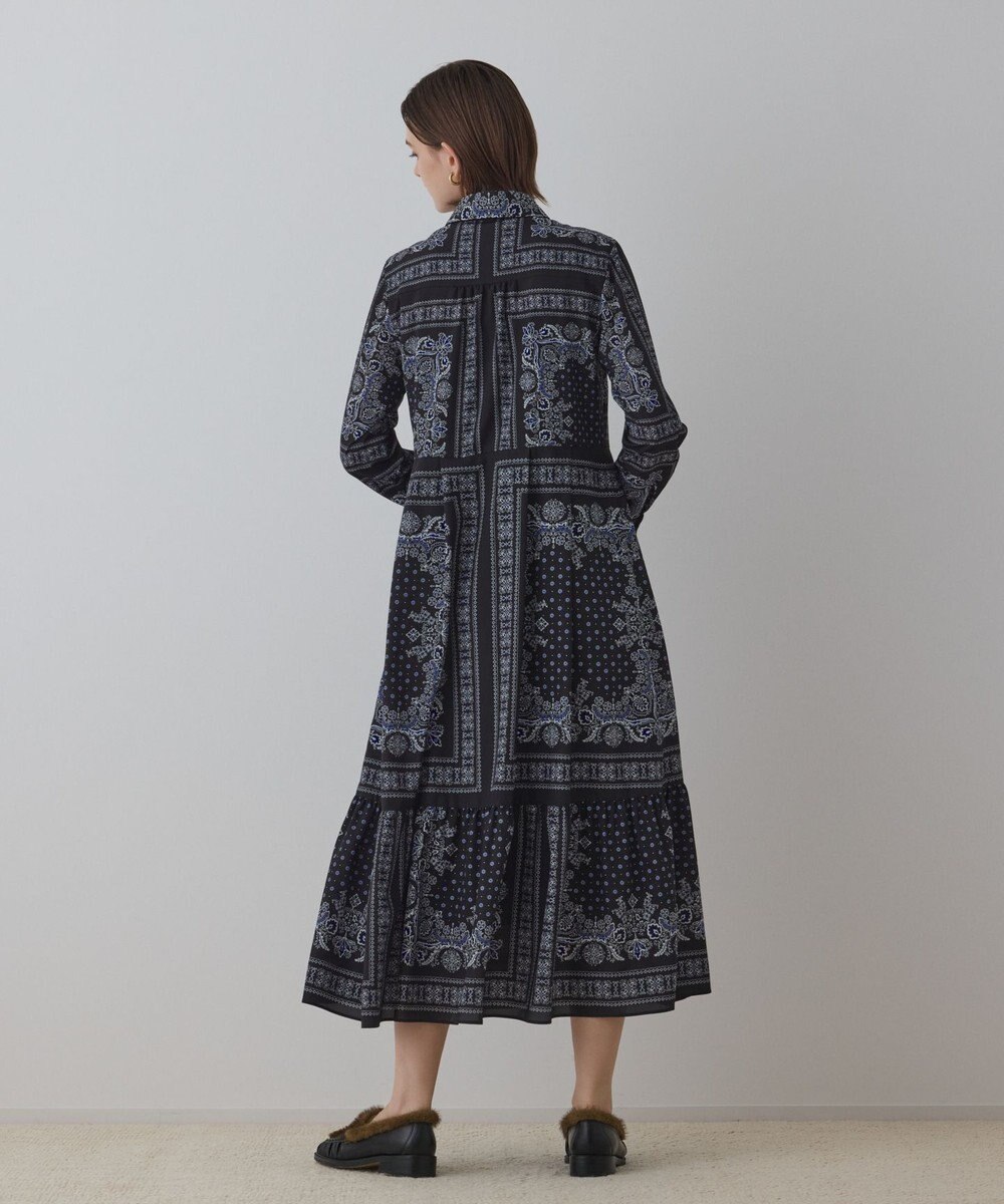 GRACE CONTINENTAL バンダナプリントシャツワンピース 