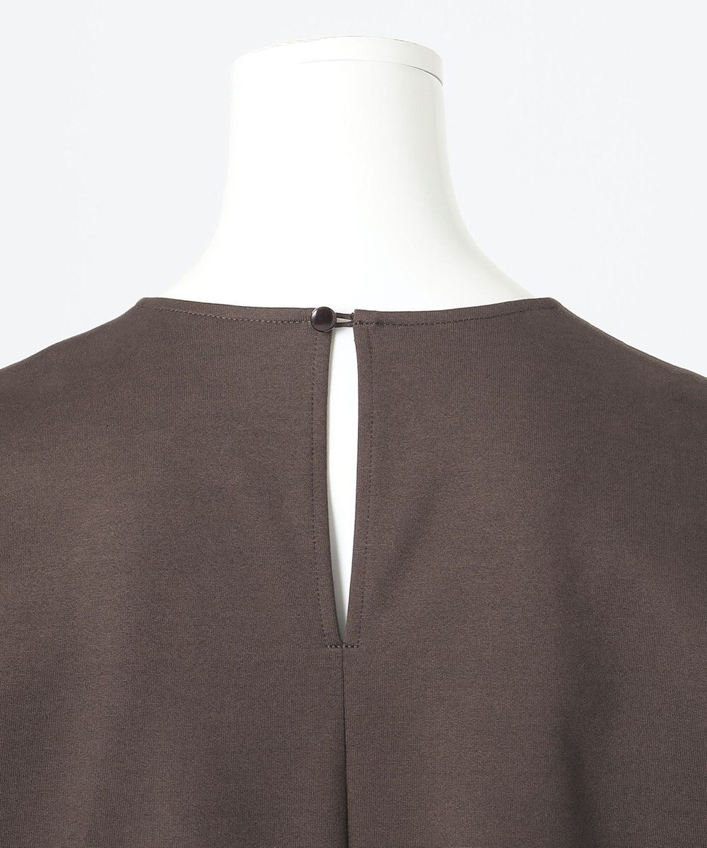 23区 【R(アール)】プレミアムコットンジャージー フリルスリーブ ワンピース 