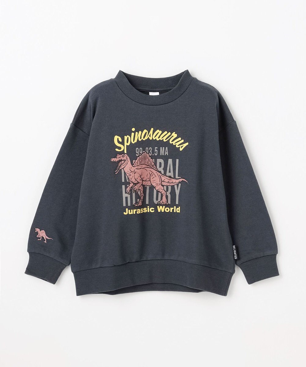 ANY KIDS 恐竜プリント 裏毛トレーナー 