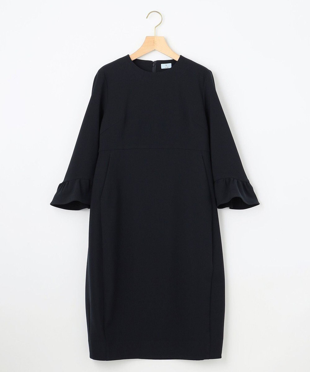 組曲 【KUMIKYOKU NAVY】コンフォータブルドレープフリル ワンピース 