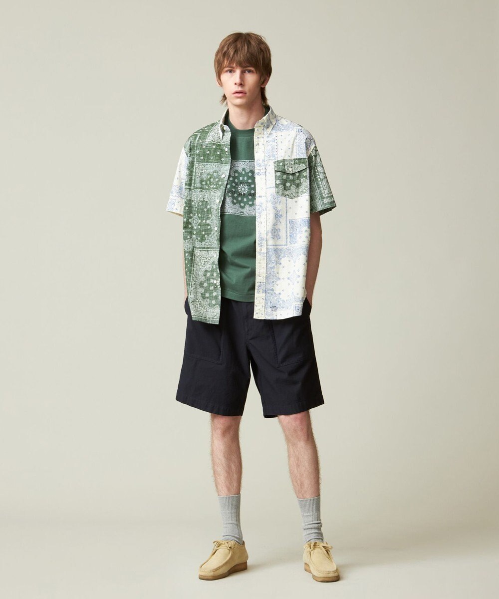 J.PRESS MEN ペイズリーバンダナプリント クレイジーパターンシャツ 
